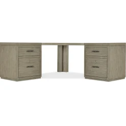 Linville Falls Corner Desk with Files - 73"W x 73"D