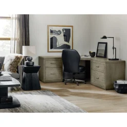 Linville Falls Corner Desk with Files - 73"W x 73"D