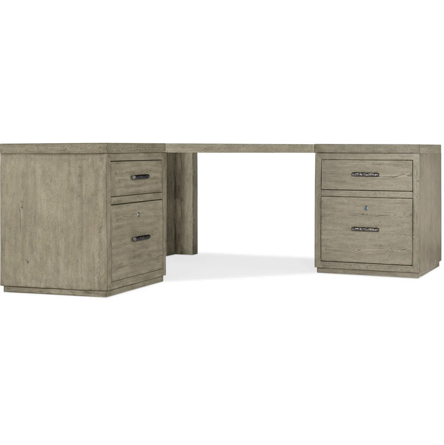 Linville Falls Corner Desk with Files - 73"W x 73"D