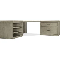 Linville Falls Corner Desk with Storage - 85"W x 85"D