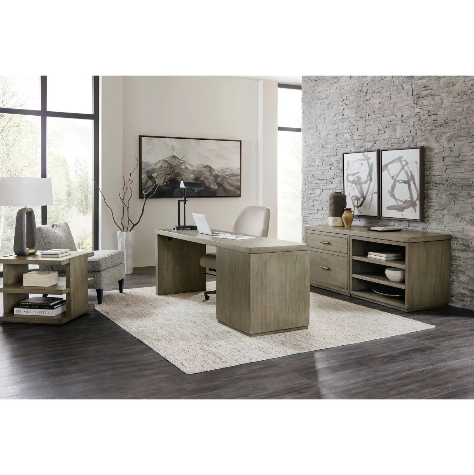 Linville Falls Credenza with Combo Storage - 72"W x 24"D