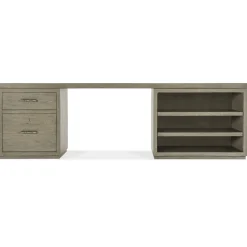Linville Falls Desk with Combo Storage - 96"W x 24"D