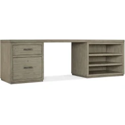 Linville Falls Desk with Combo Storage - 96"W x 24"D
