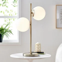 2-Lite Dome Table Lamp - 26"H