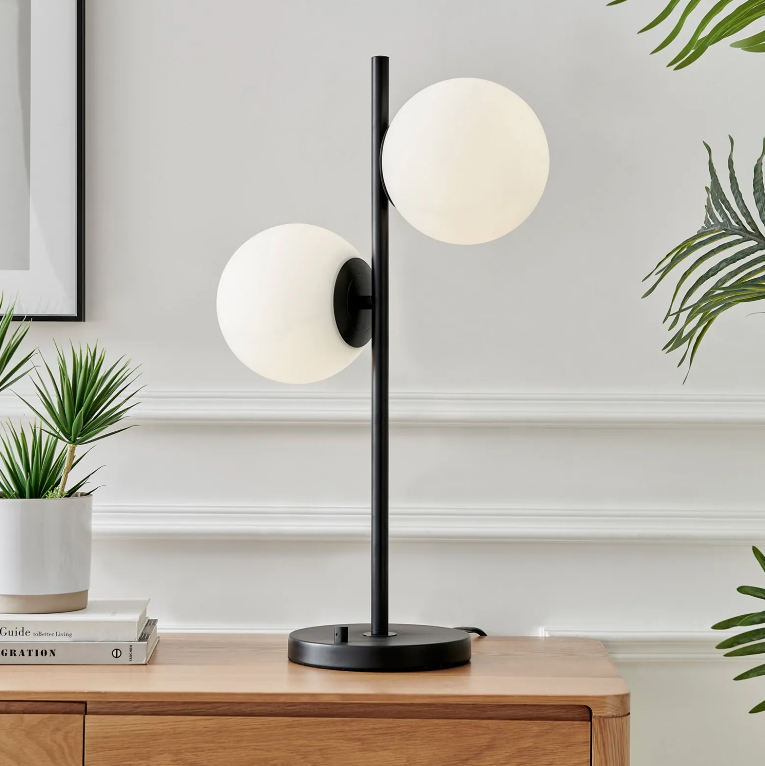 2-Lite Dome Table Lamp - 26"H