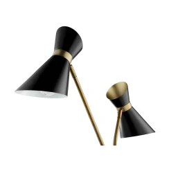2-Lite Floor Lamp, Brass - 60
