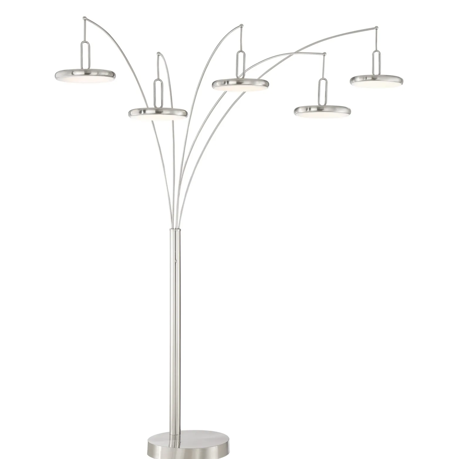 5-Lite LED Arch Floor Lamp - 90"H