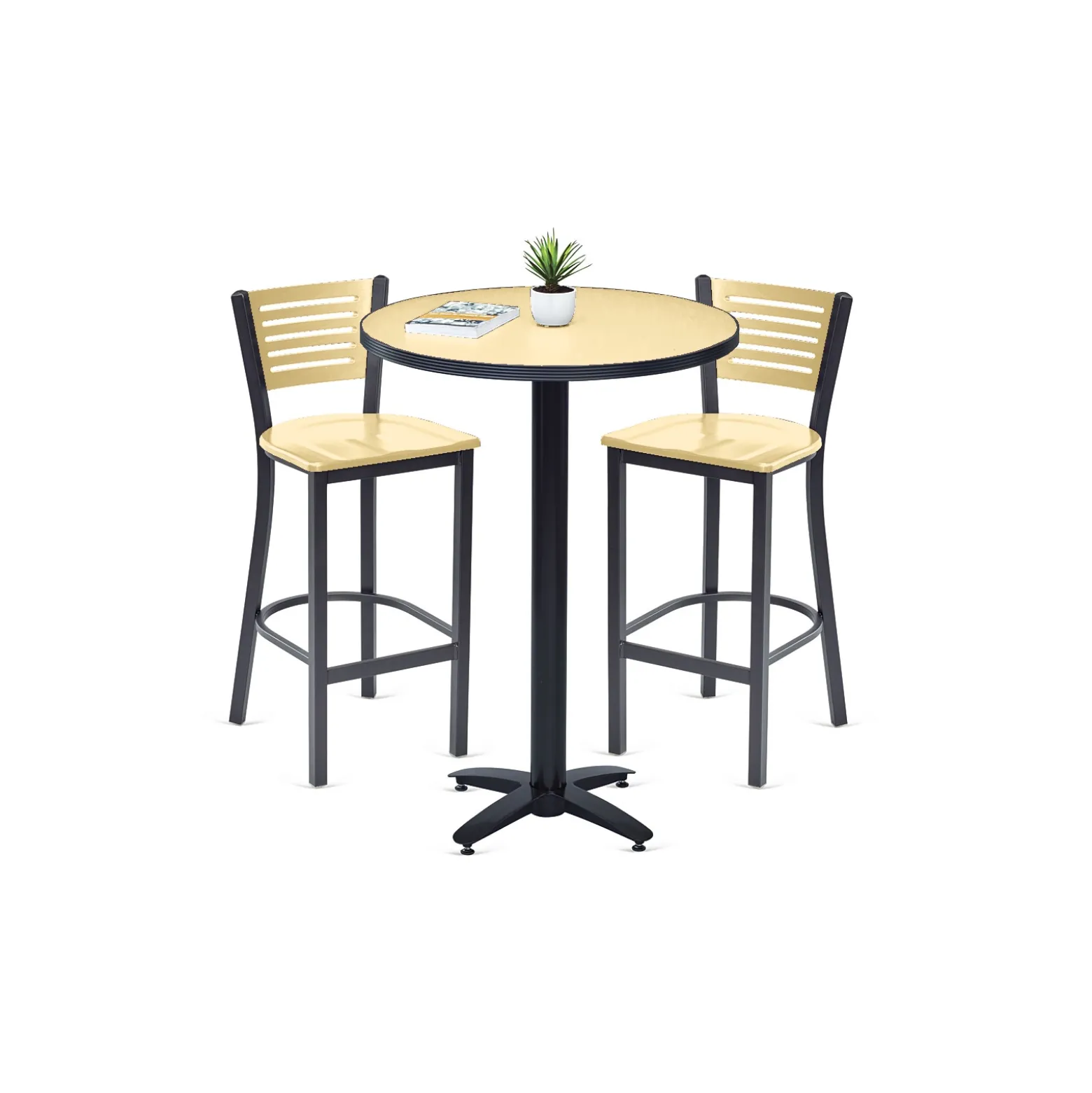 Loft Bar Height Table and Two Chair Set