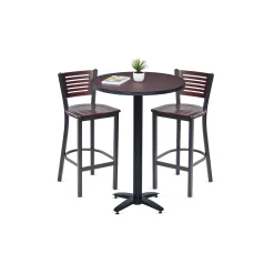 Loft Bar Height Table and Two Chair Set