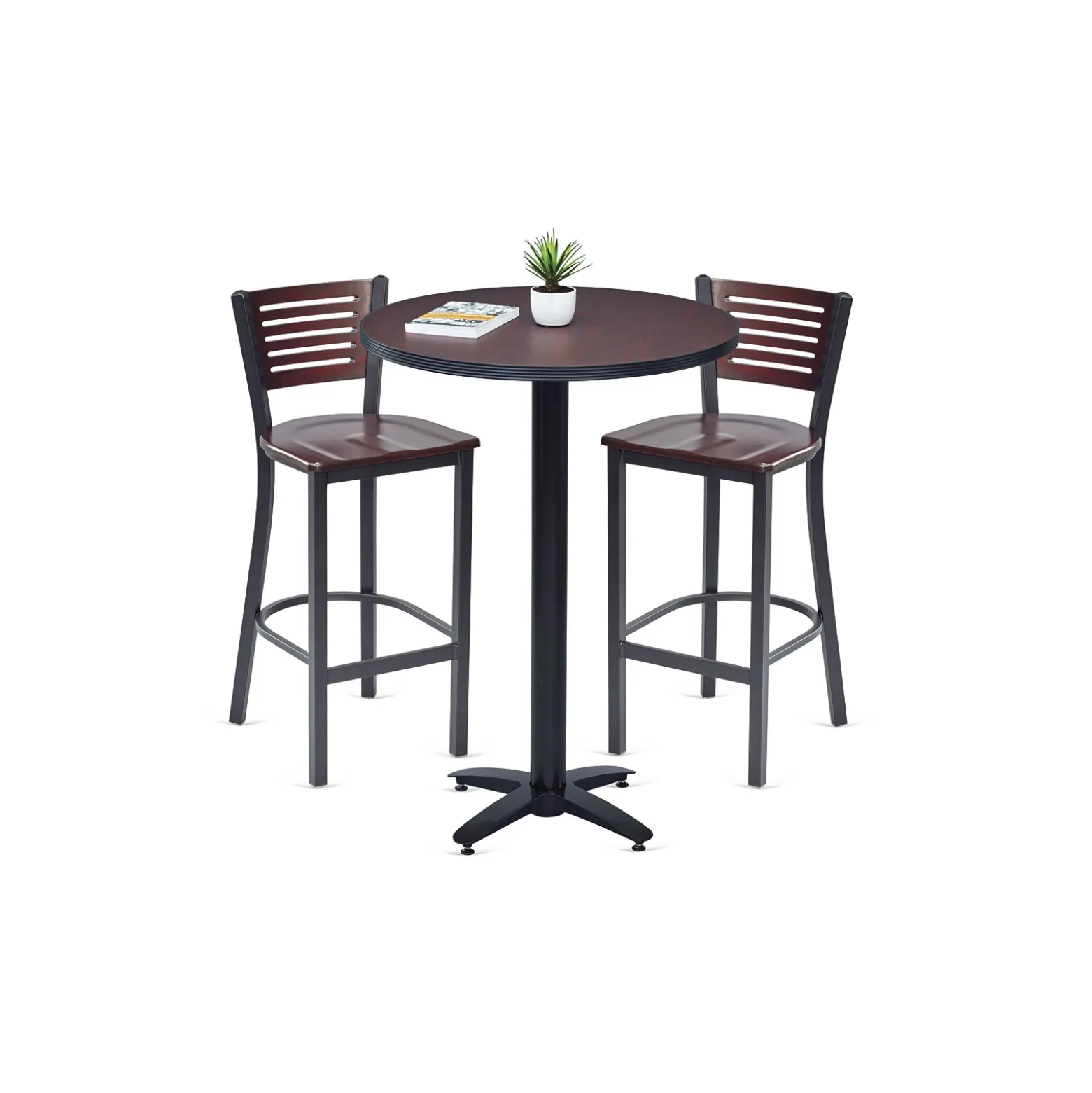 Loft Bar Height Table and Two Chair Set