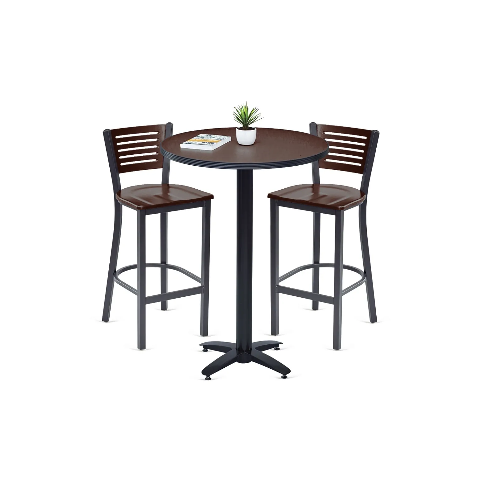 Loft Bar Height Table and Two Chair Set