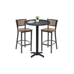 Loft Bar Height Table and Two Chair Set