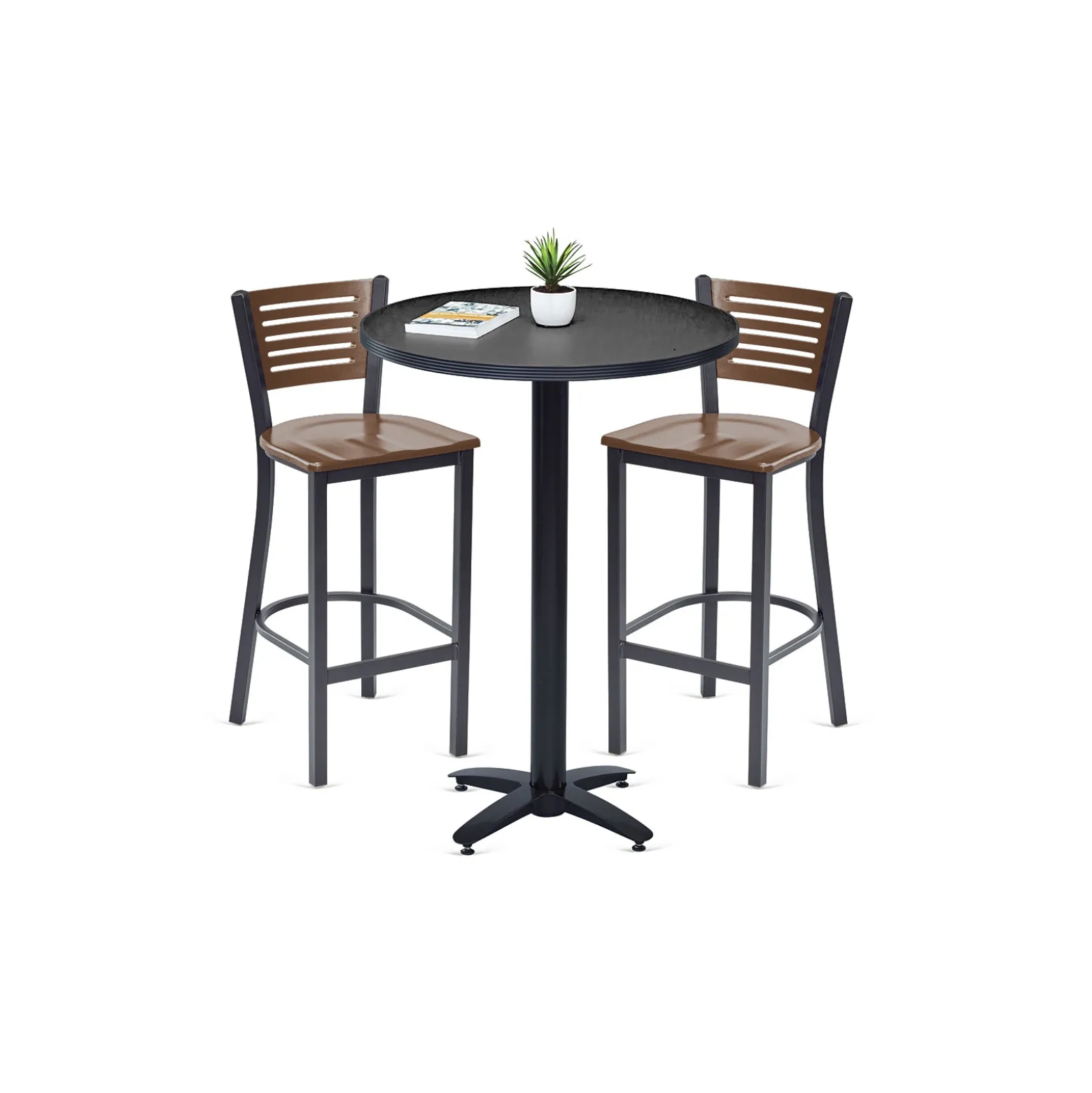 Loft Bar Height Table and Two Chair Set