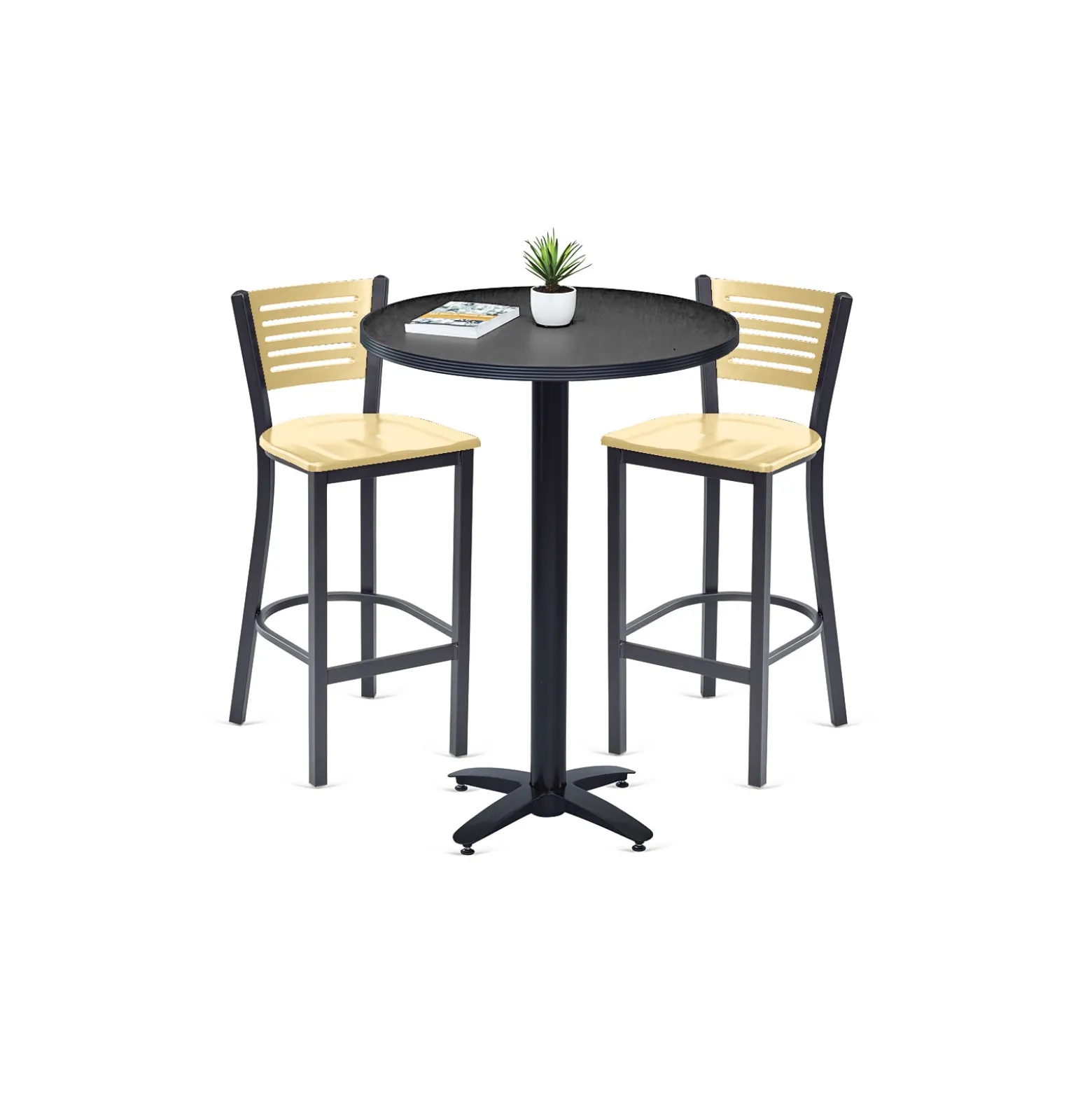 Loft Bar Height Table and Two Chair Set