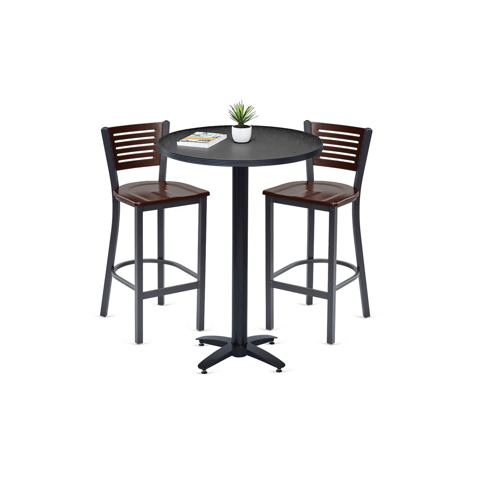 Loft Bar Height Table and Two Chair Set