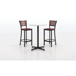 Loft Bar Height Table and Two Chair Set