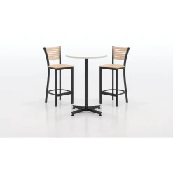 Loft Bar Height Table and Two Chair Set