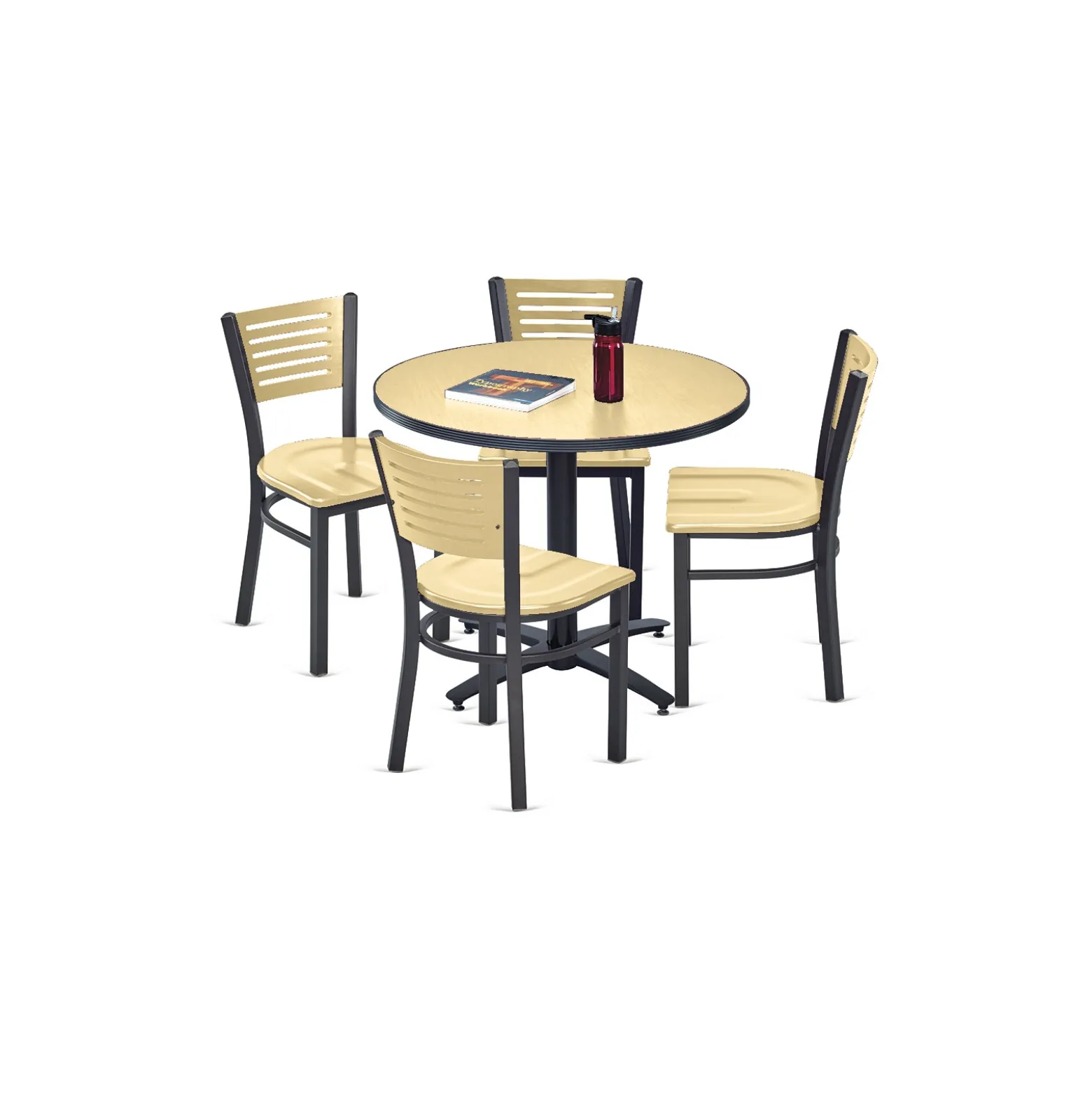 Loft Breakroom Standard Height Table and Four Chair Set