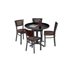 Loft Breakroom Standard Height Table and Four Chair Set