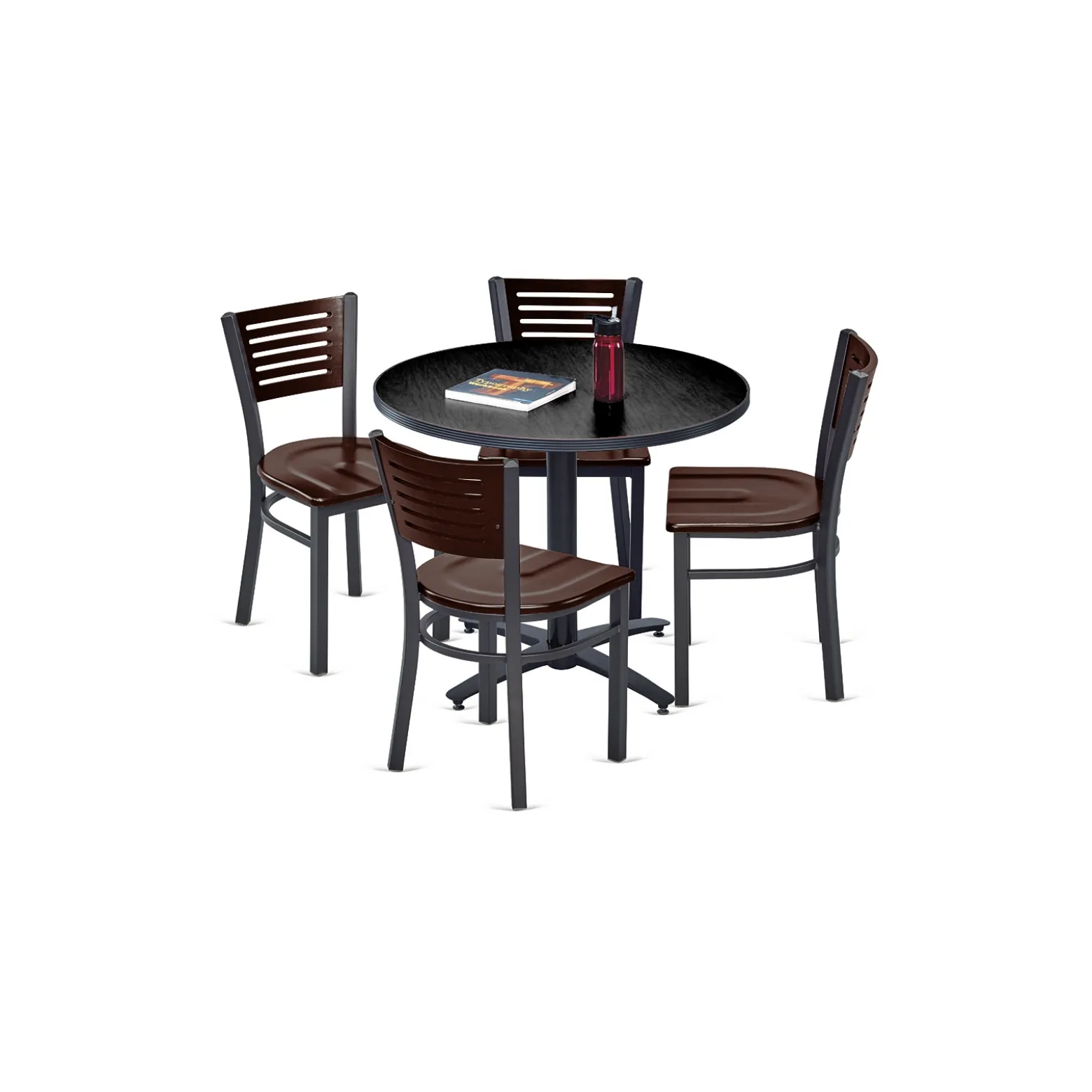 Loft Breakroom Standard Height Table and Four Chair Set