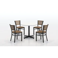 Loft Breakroom Standard Height Table and Four Chair Set