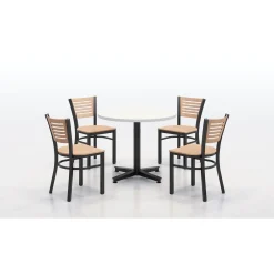 Loft Breakroom Standard Height Table and Four Chair Set