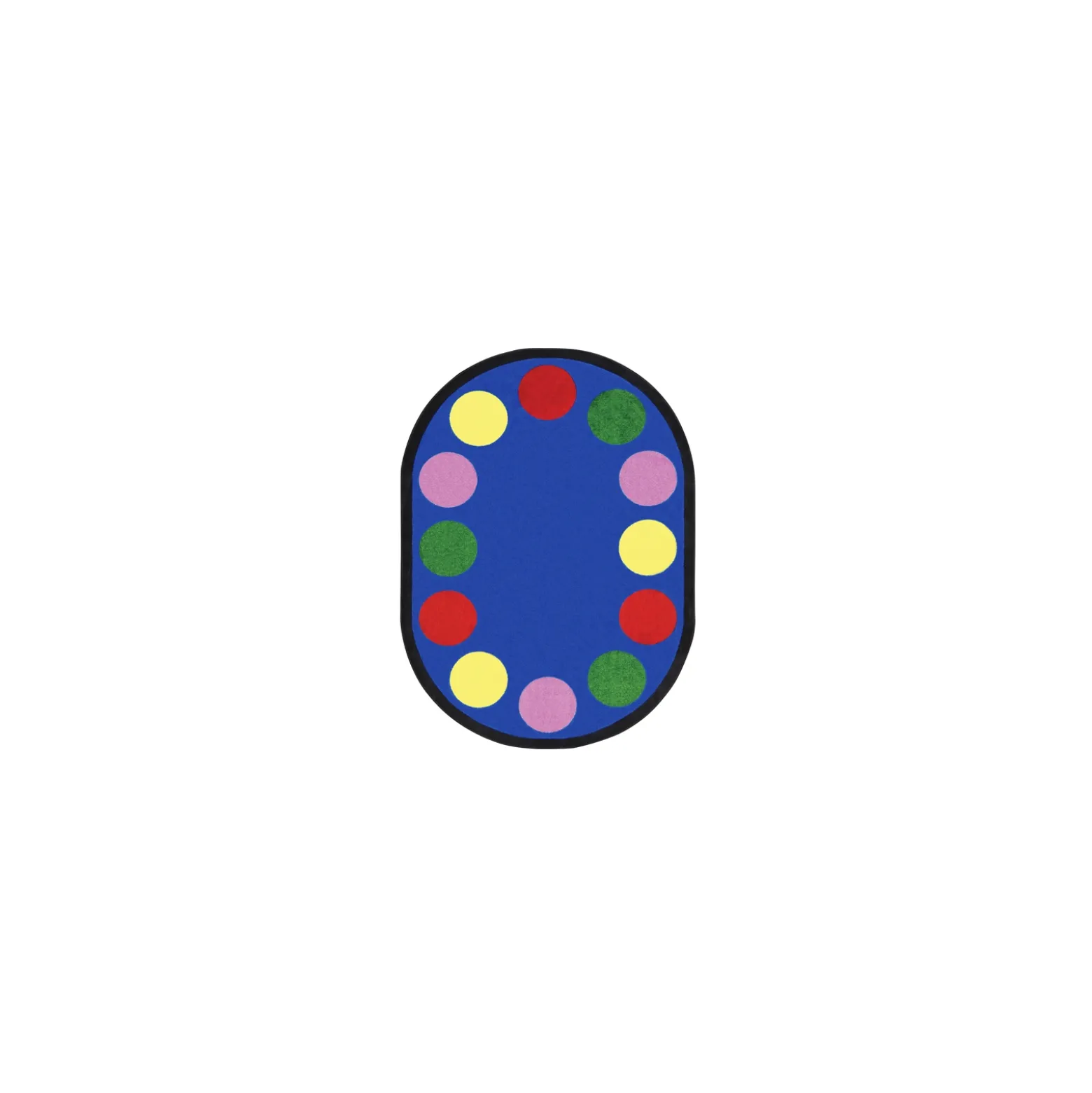Lots of Dots 5'4" x 7'8" Oval Area Rug