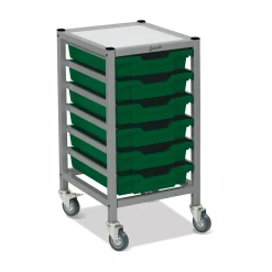 Low Single Storage Cart w/6 Trays - 3