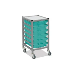 Low Single Storage Cart w/6 Trays - 3