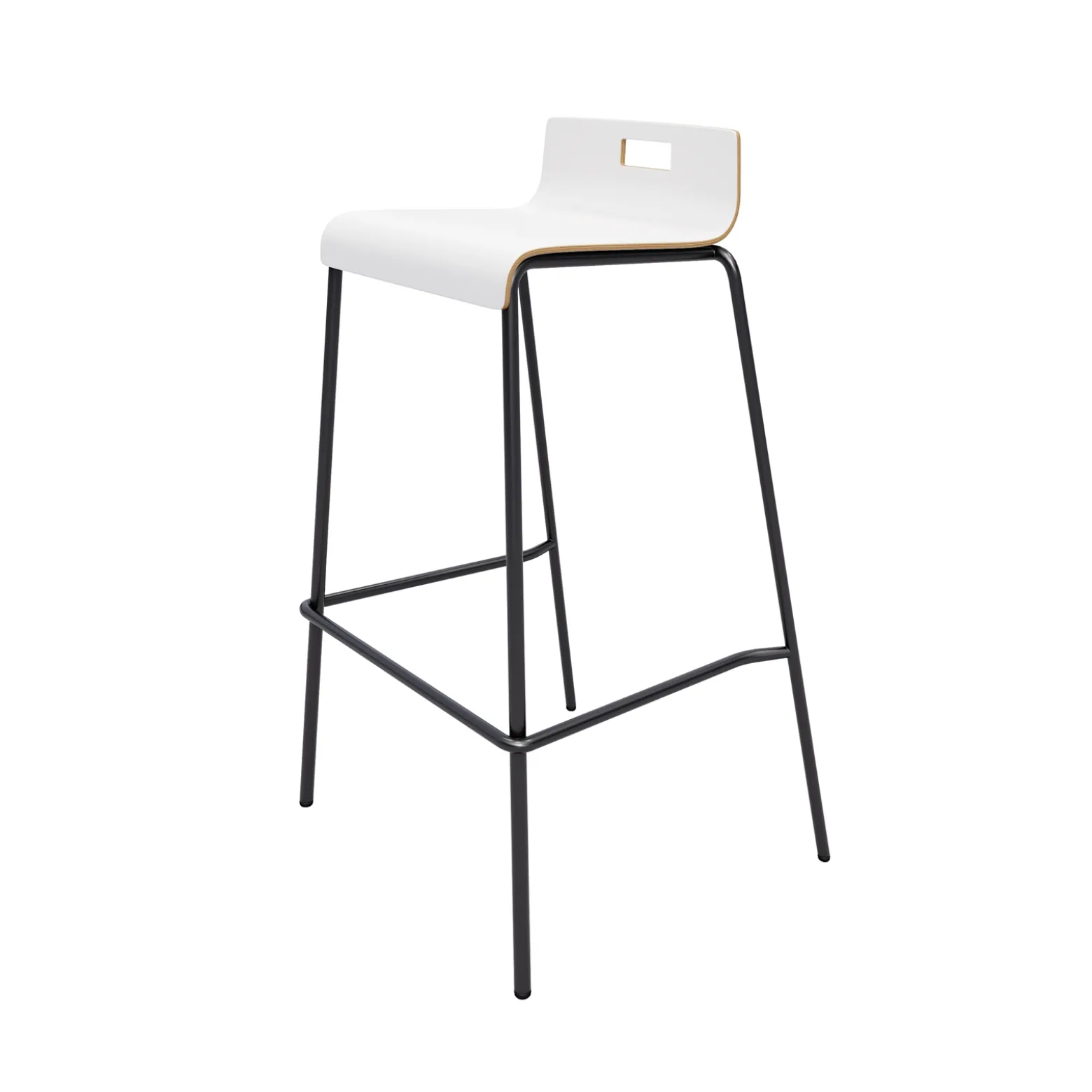 Low-Back Bar-Height Stool