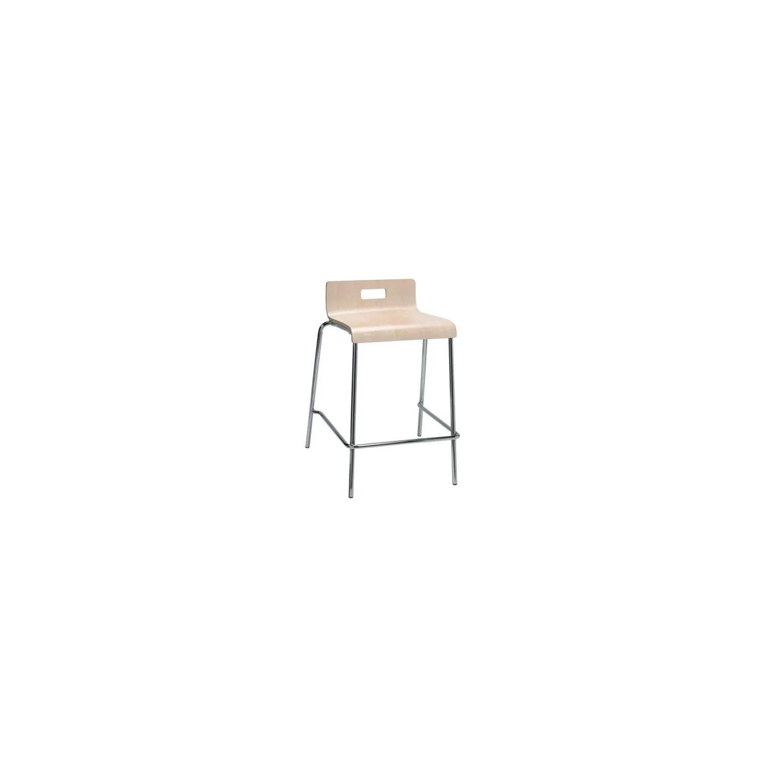 Low-Back Counter-Height Stool