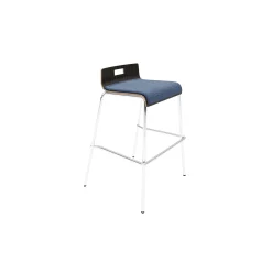 Low-Back Upholstered Counter-Height Stool