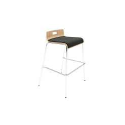 Low-Back Upholstered Counter-Height Stool