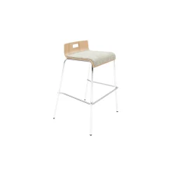 Low-Back Upholstered Counter-Height Stool