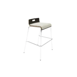 Low-Back Upholstered Counter-Height Stool