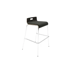 Low-Back Upholstered Counter-Height Stool