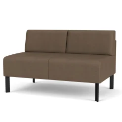 Luxe Armless Designer Loveseat