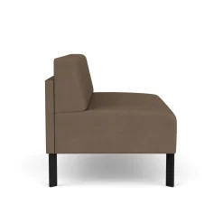 Luxe Armless Designer Loveseat