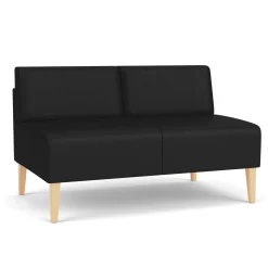 Luxe Armless Designer Loveseat