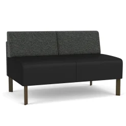 Luxe Armless Designer Loveseat