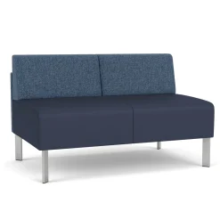 Luxe Armless Designer Loveseat