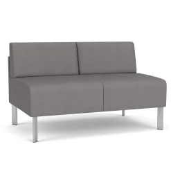 Luxe Armless Designer Loveseat