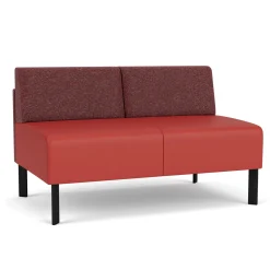 Luxe Armless Designer Loveseat