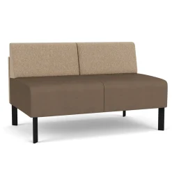 Luxe Armless Designer Loveseat