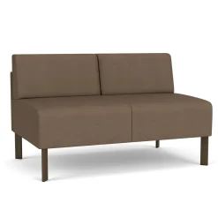 Luxe Armless Designer Loveseat