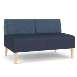Luxe Armless Designer Loveseat