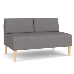 Luxe Armless Designer Loveseat