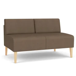 Luxe Armless Designer Loveseat