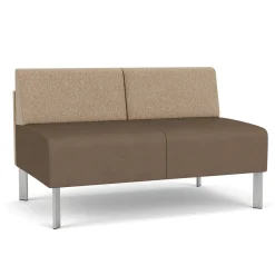 Luxe Armless Designer Loveseat