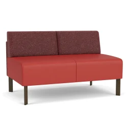 Luxe Armless Designer Loveseat
